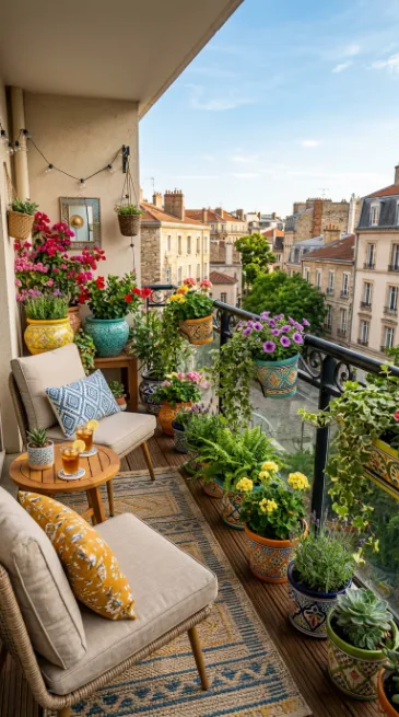 Use colorful planters for personality