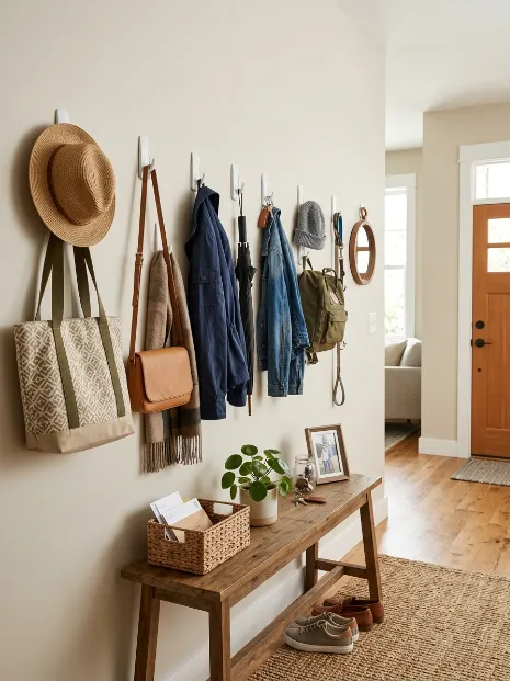 Use removable hooks for storage