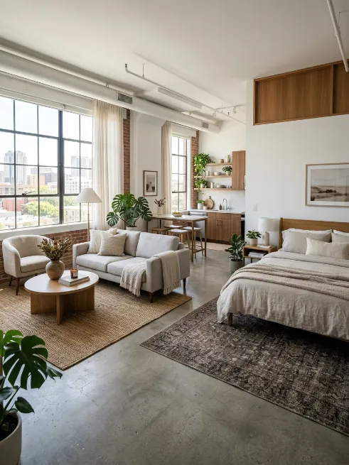 Use rugs to define different areas