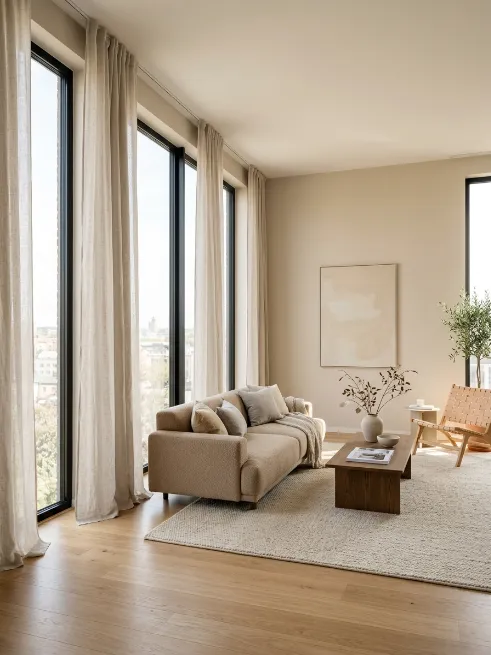 Use simple window treatments