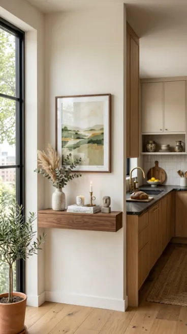 Use wall art in the kitchen