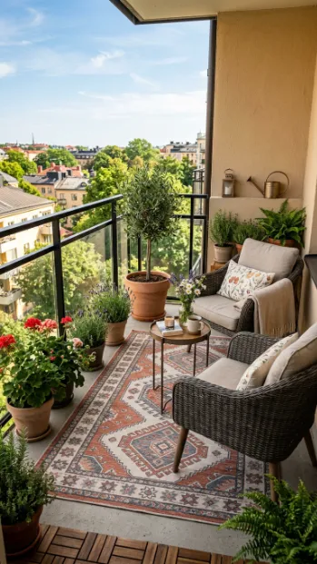 Use weather resistant rugs