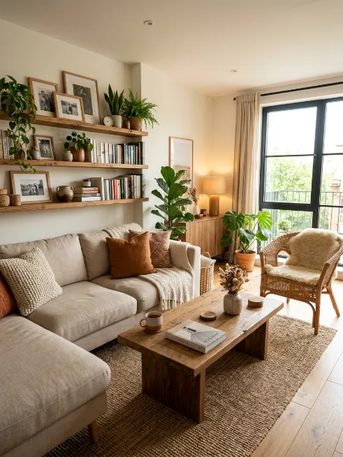 Use wood accents throughout