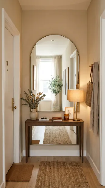 Use a mirror to open up the space