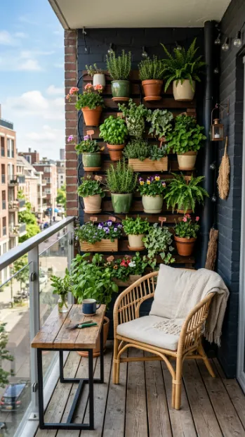 Use a vertical garden if space is tight