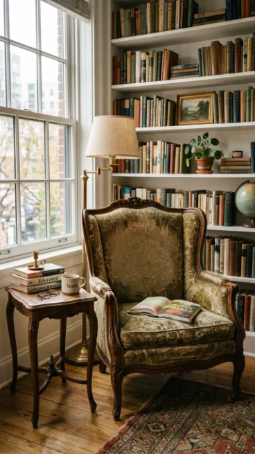 Use a vintage chair for character